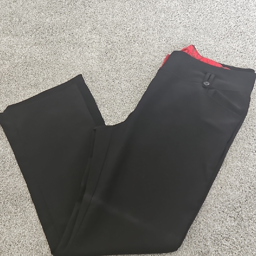 Black Dress Pants with Classic Straight Leg